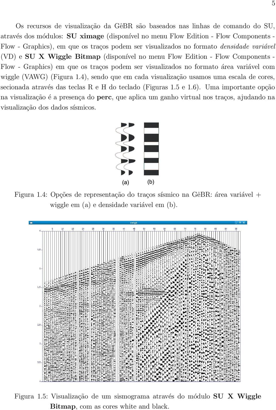 área variável com wiggle (VAWG) (Figura 1.4), sendo que em cada visualização usamos uma escala de cores, secionada através das teclas R e H do teclado (Figuras 1.5 e 1.6).