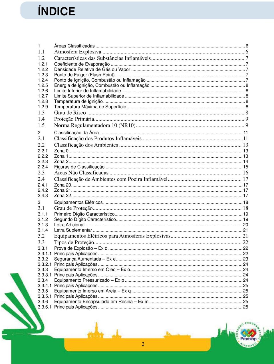 .. 8 1.2.8 Temperatura de Ignição... 8 1.2.9 Temperatura Máxima de Superfície... 8 1.3 Grau de Risco... 8 1.4 Proteção Primária... 9 1.5 Norma Regulamentadora 10 (NR10)... 9 2 Classificação da Área.