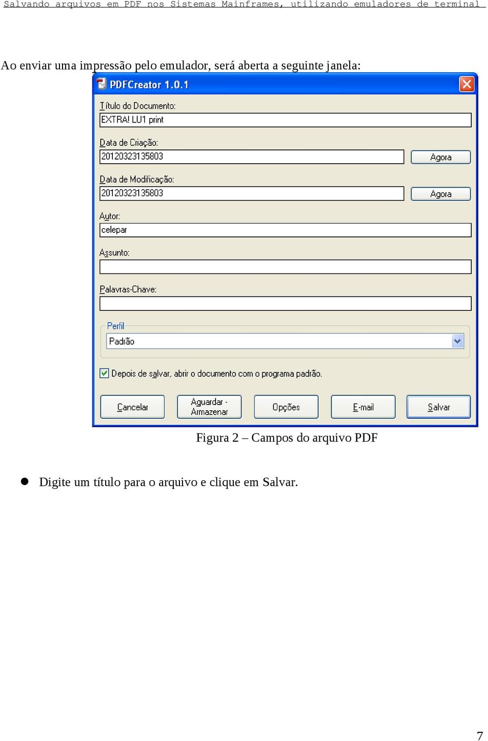 2 Campos do arquivo PDF Digite um