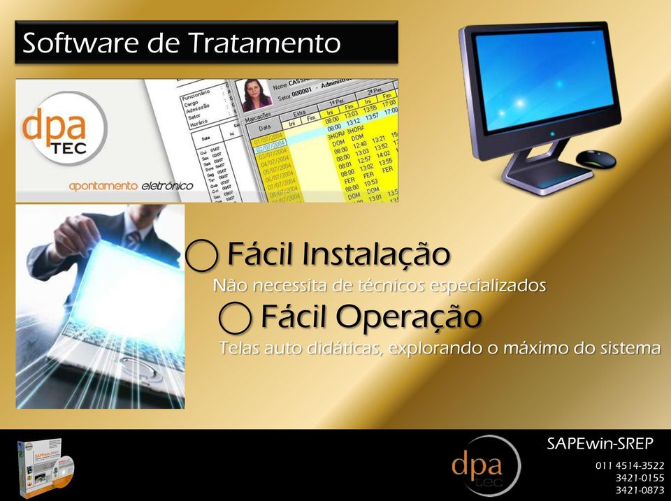 Fácil Operação Telas auto