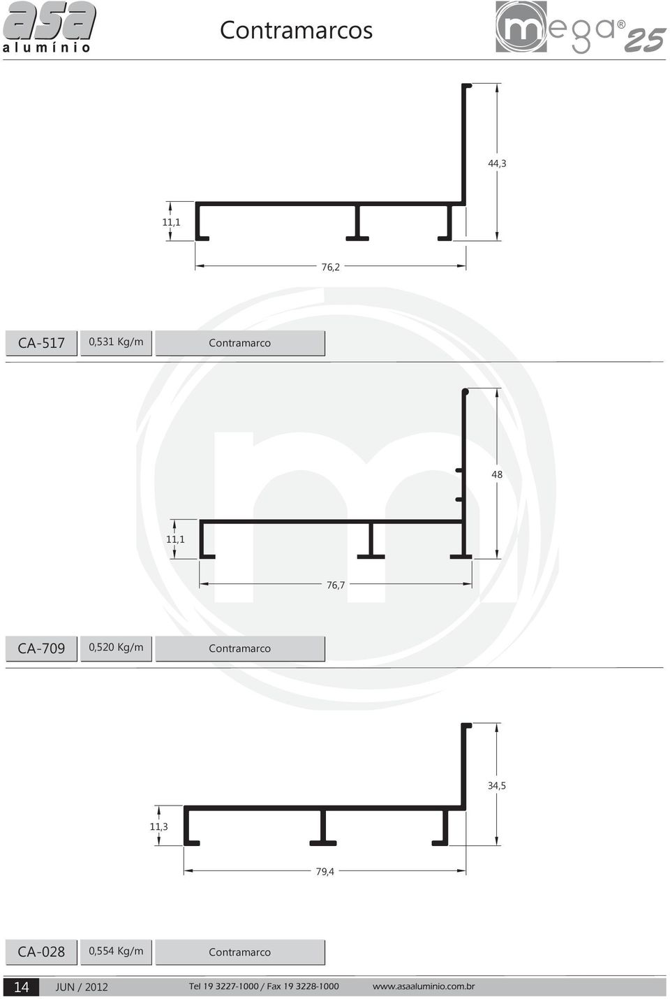 CA-709 0,520 Kg/m Contramarco 3,5