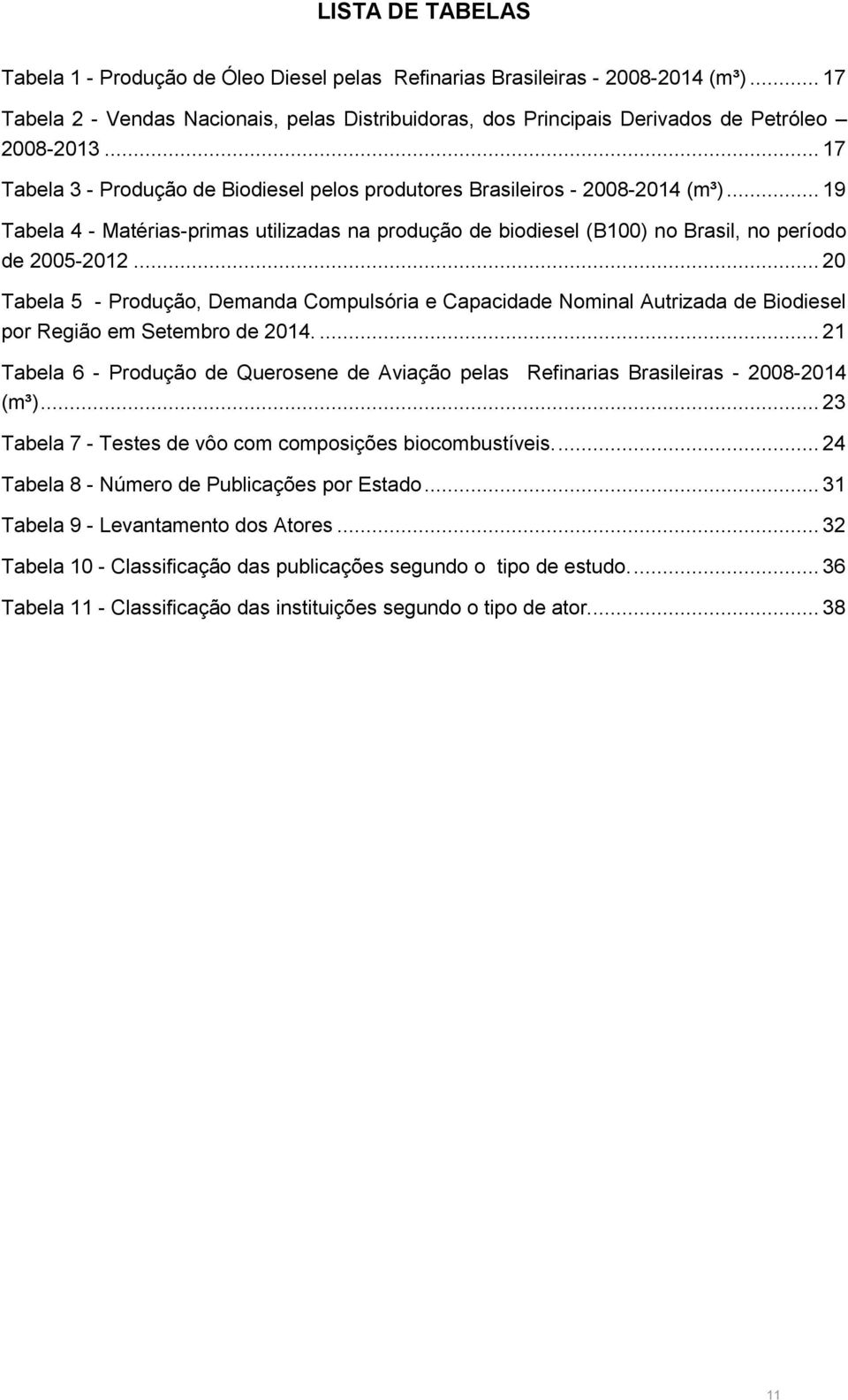 .. 20 Tabela 5 - Produção, Demanda Compulsória e Capacidade Nominal Autrizada de Biodiesel por Região em Setembro de 2014.