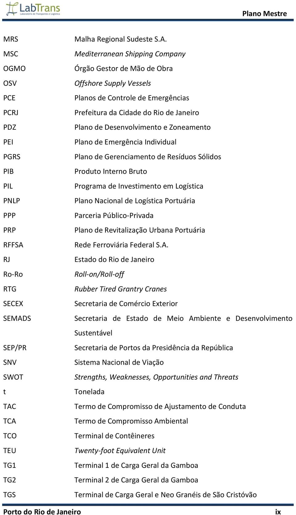 S SEP/PR SNV SWOT t TAC