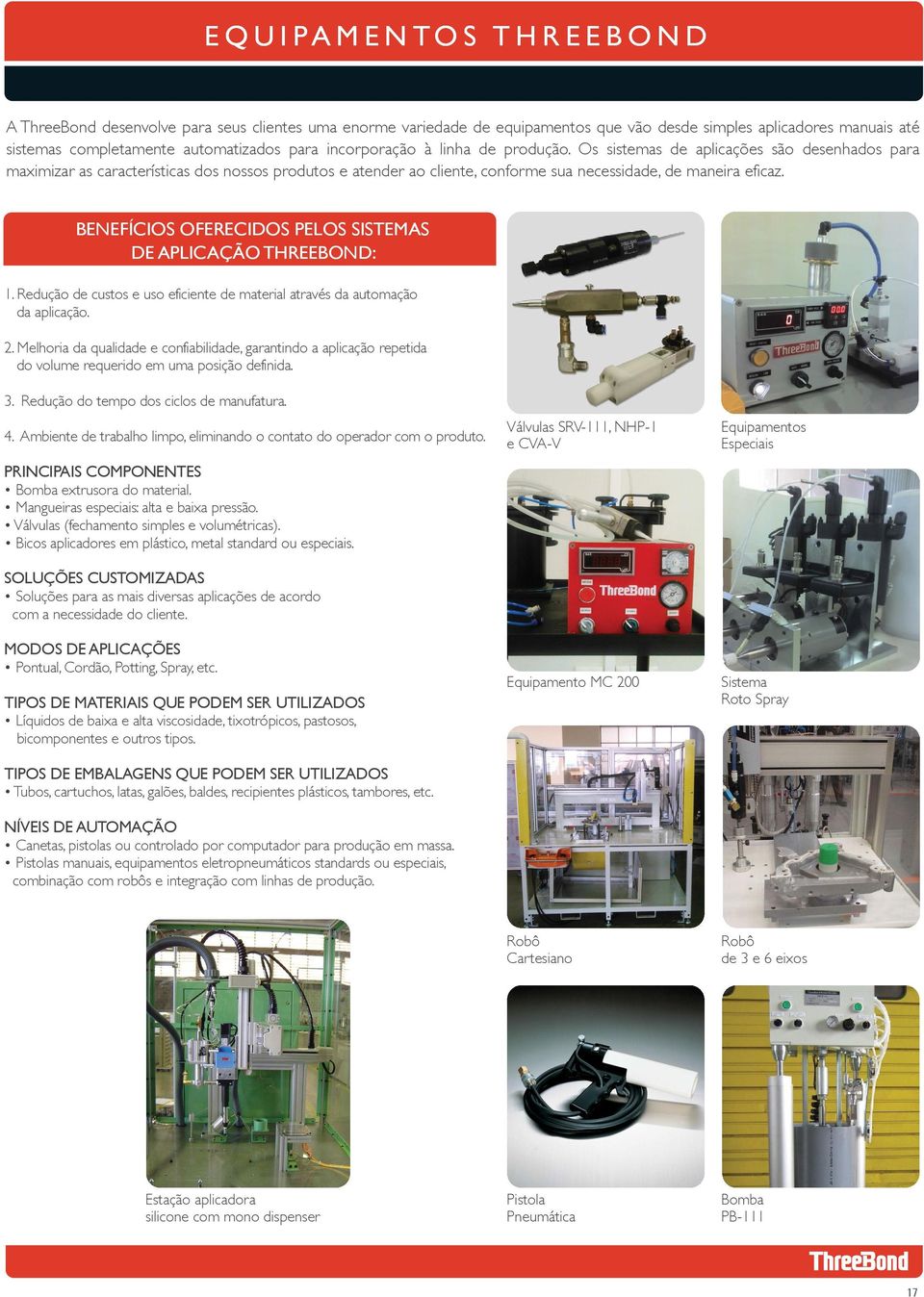 Os sistemas de aplicações são desenhados para maximizar as características dos nossos produtos e atender ao cliente, conforme sua necessidade, de maneira eficaz.