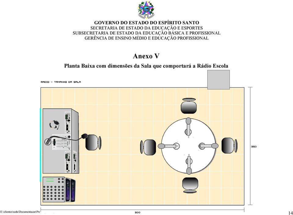 dimensões da Sala