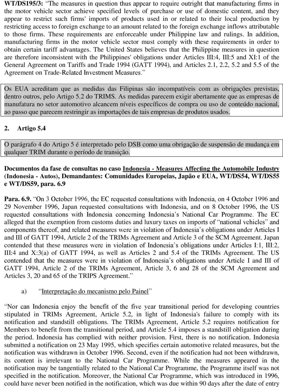 attributable to those firms. These requirements are enforceable under Philippine law and rulings.