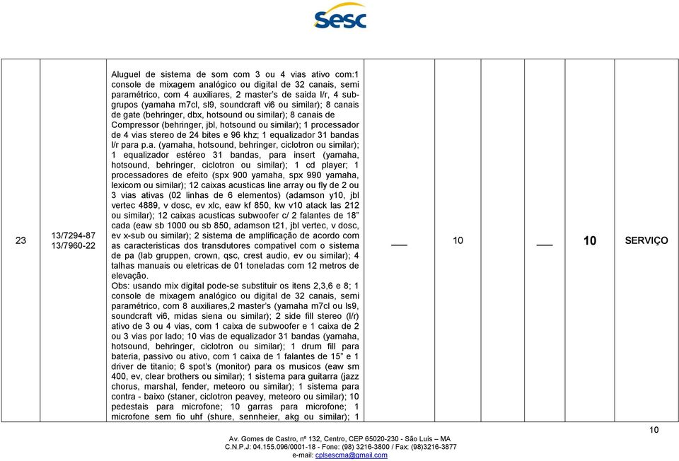 stereo de 24 bites e 96 khz; 1 equal