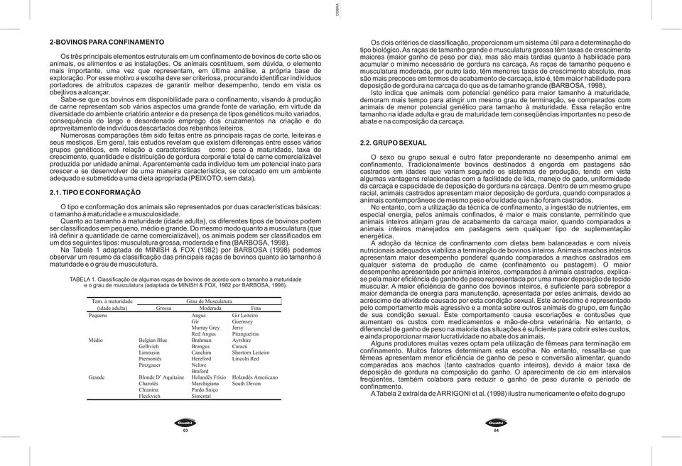 Por esse motivo a escolha deve ser criteriosa, procurando identificar indivíduos portadores de atributos capazes de garantir melhor desempenho, tendo em vista os obejtivos a alcançar.