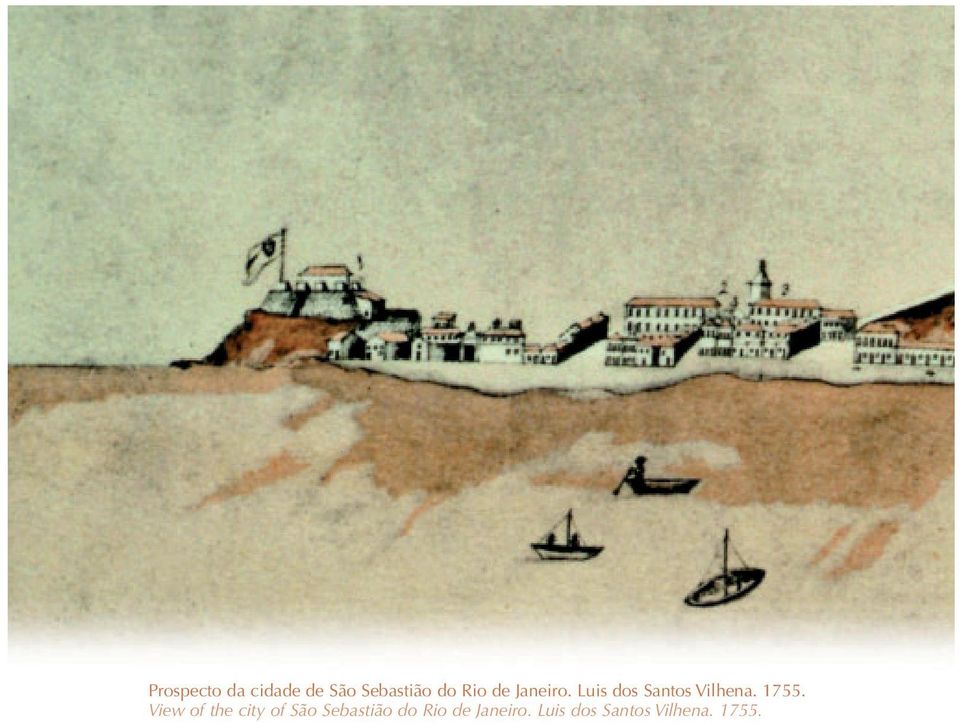 1755. View of the city of São Sebastião do