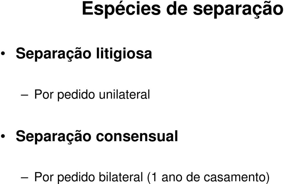 Separação consensual Por pedido