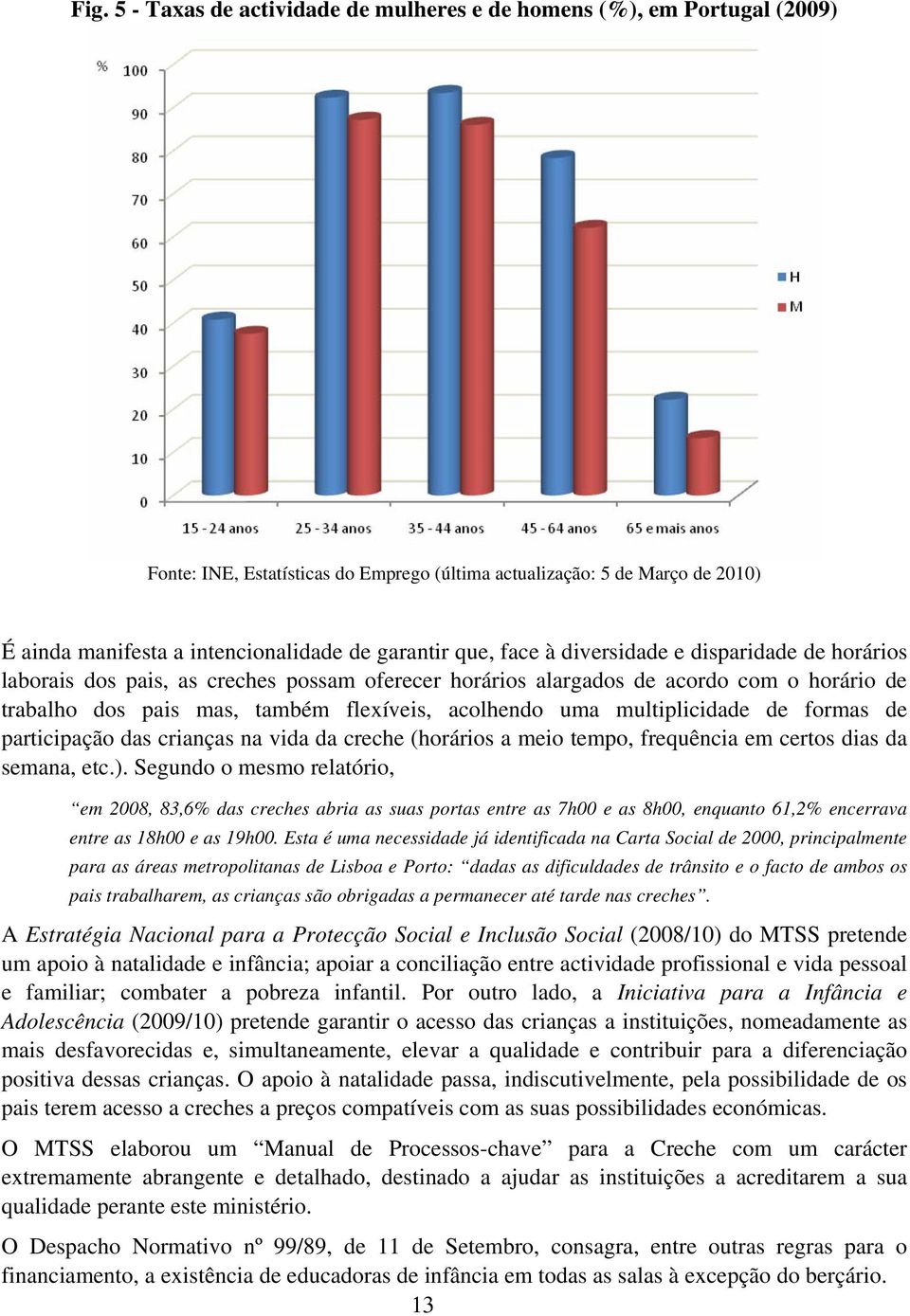 acolhendo uma multiplicidade de formas de participação das crianças na vida da creche (horários a meio tempo, frequência em certos dias da semana, etc.).