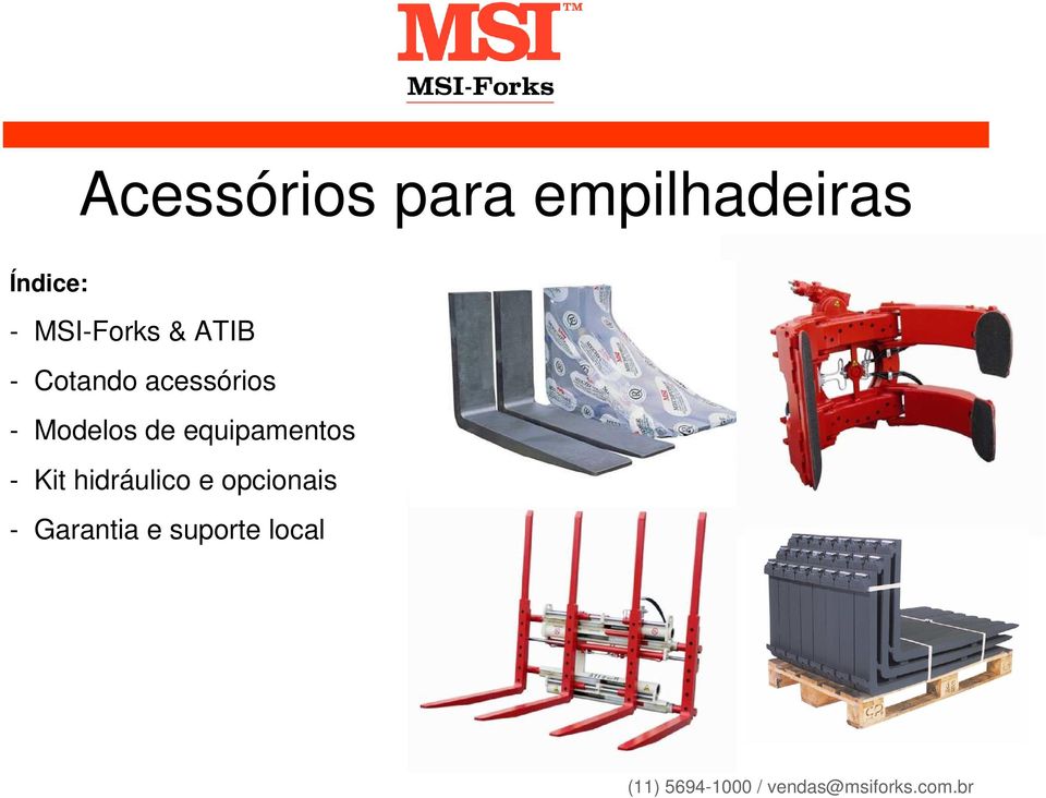 Modelos de equipamentos - Kit