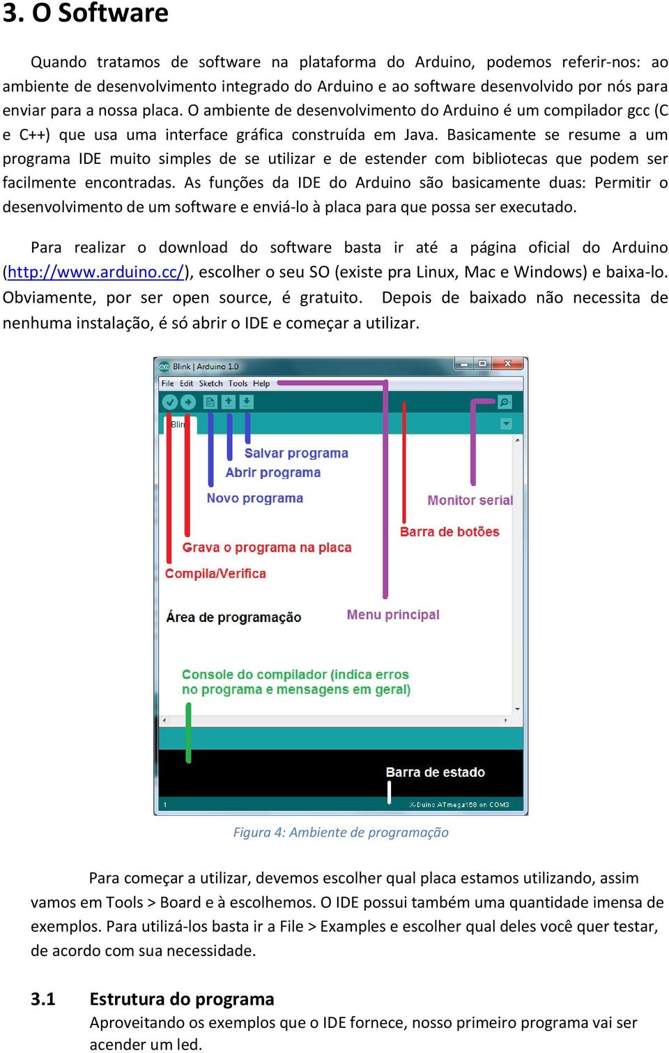 Basicamente se resume a um programa IDE muito simples de se utilizar e de estender com bibliotecas que podem ser facilmente encontradas.