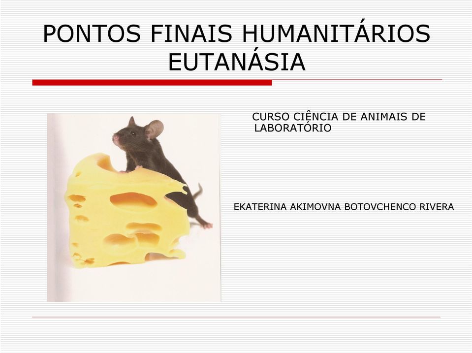 ANIMAIS DE LABORATÓRIO