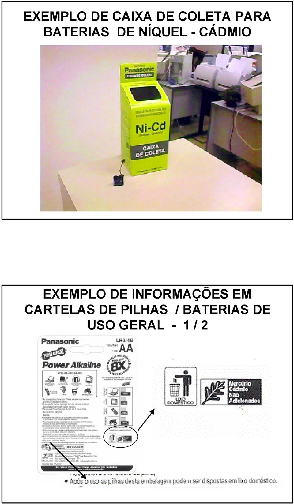 EXEMPLO DE INFORMAÇÕES EM