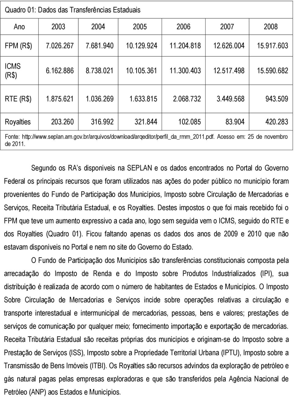 br/arquivos/download/arqeditor/perfil_da_rmm_2011.pdf. Acesso em: 25 de novembro de 2011.