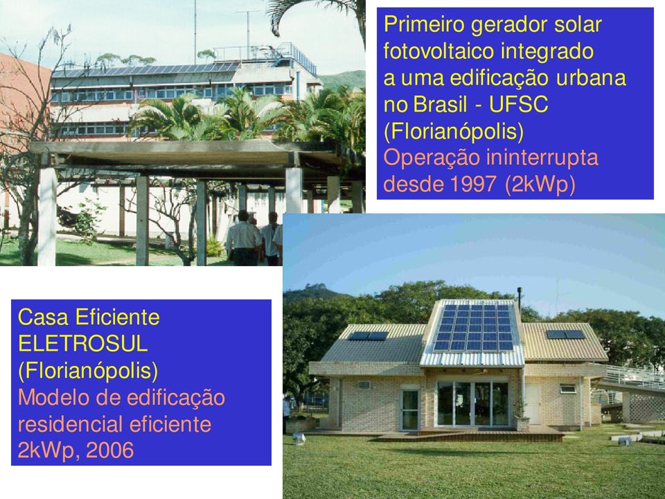 gerador solar fotovoltaico integrado a uma edificação