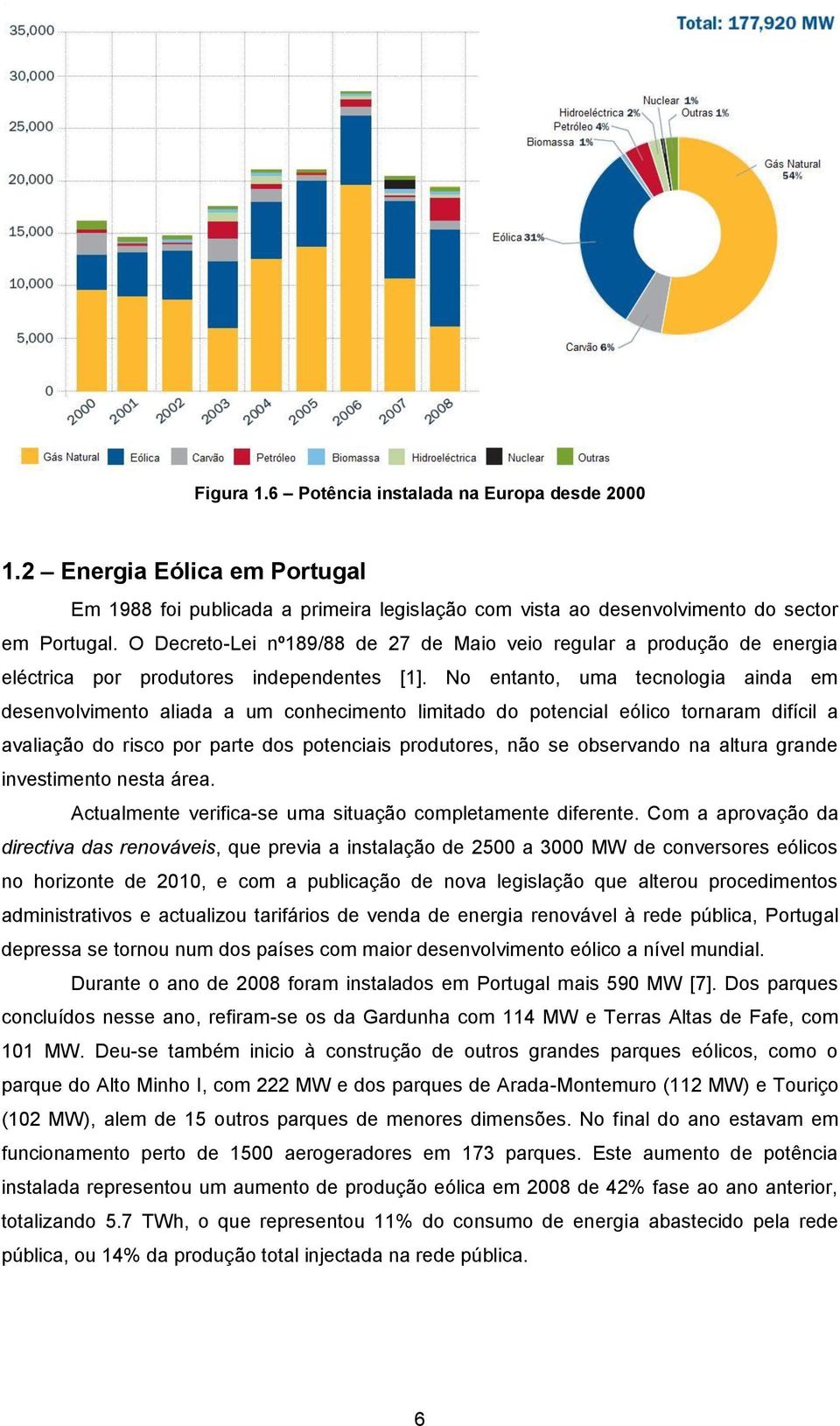 No entanto, uma tecnologia ainda em desenvolvimento aliada a um conhecimento limitado do potencial eólico tornaram difícil a avaliação do risco por parte dos potenciais produtores, não se observando