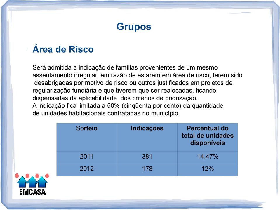 realocadas, ficando dispensadas da aplicabilidade dos critérios de priorização.