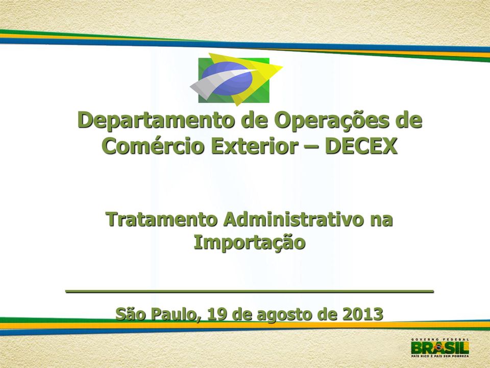 Tratamento Administrativo na