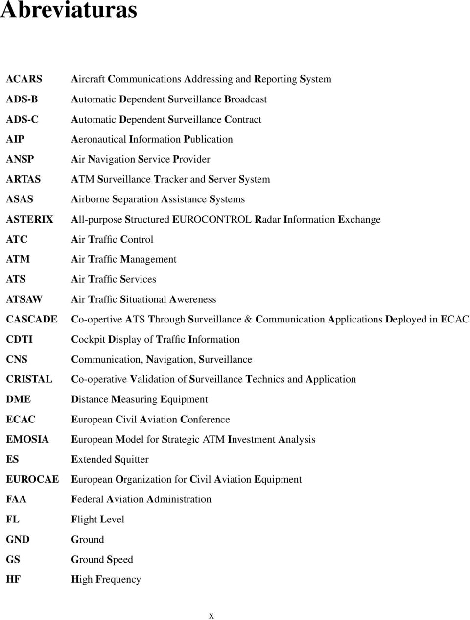 System Airborne Separation Assistance Systems All-purpose Structured EUROCONTROL Radar Information Exchange Air Traffic Control Air Traffic Management Air Traffic Services Air Traffic Situational