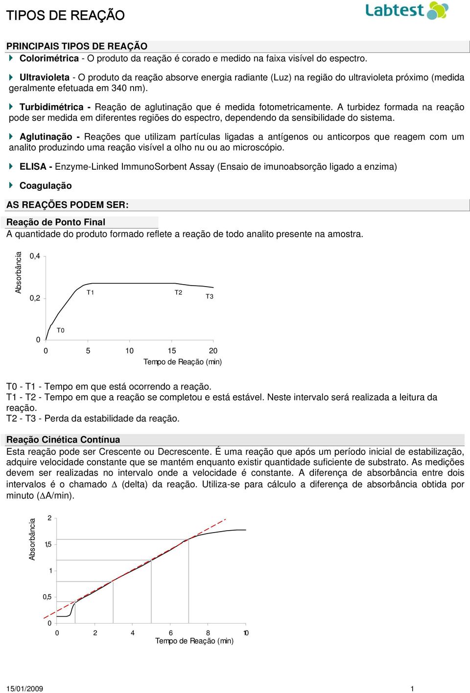 Turbidimétrica - Reação de aglutinação que é medida fotometricamente. A turbidez formada na reação pode ser medida em diferentes regiões do espectro, dependendo da sensibilidade do sistema.