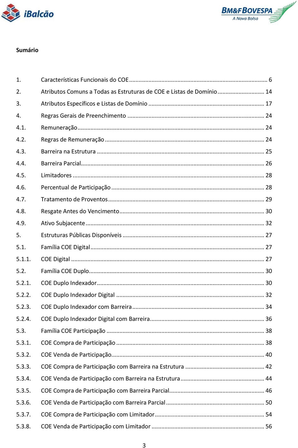 .. 28 4.7. Tratamento de Proventos... 29 4.8. Resgate Antes do Vencimento... 30 4.9. Ativo Subjacente... 32 5. Estruturas Públicas Disponíveis... 27 5.1. Família COE Digital... 27 5.1.1. COE Digital... 27 5.2. Família COE Duplo.