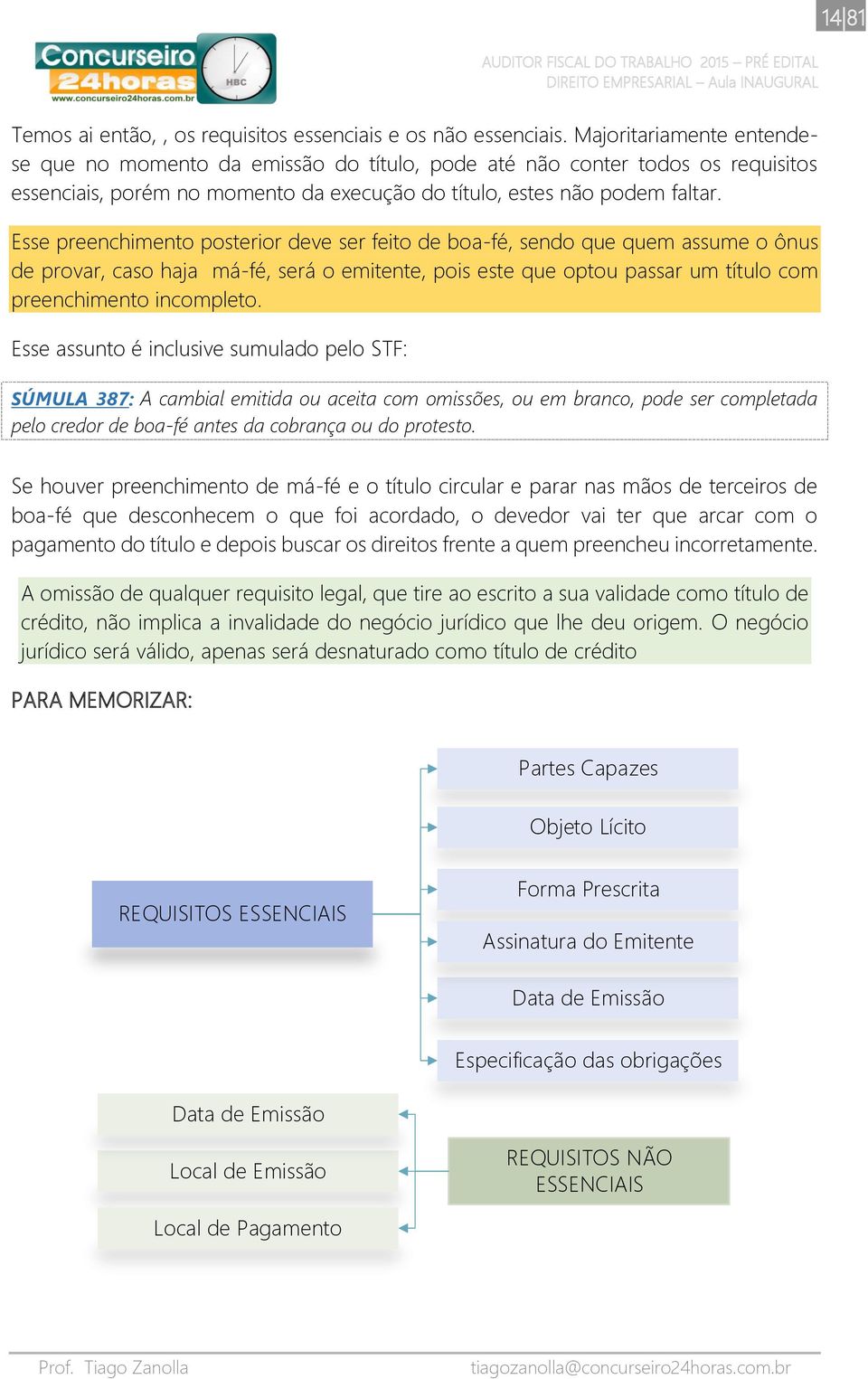 Esse preenchimento posterior deve ser feito de boa-fé, sendo que quem assume o ônus de provar, caso haja má-fé, será o emitente, pois este que optou passar um título com preenchimento incompleto.