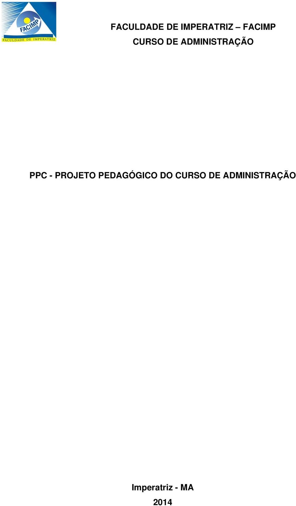 PPC - PROJETO PEDAGÓGICO DO