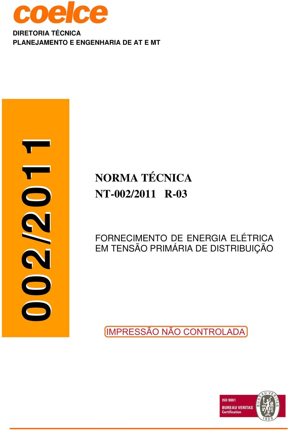 002/2011 NORMA TÉCNICA /2011