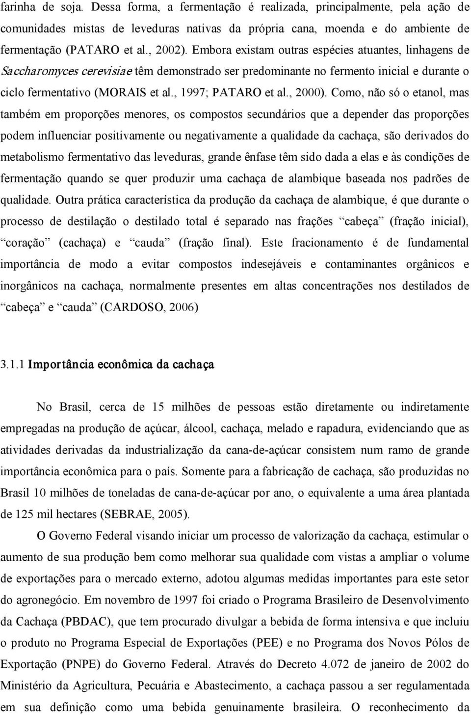 , 1997; PATARO et al., 2000).