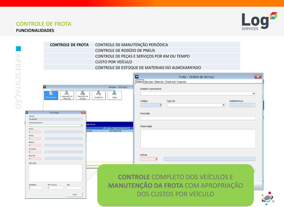 TEMPO CUSTO POR VEÍCULO CONTROLE DE ESTOQUE DE MATERIAIS DO ALMOXARIFADO