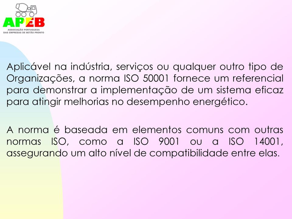 melhorias no desempenho energético.