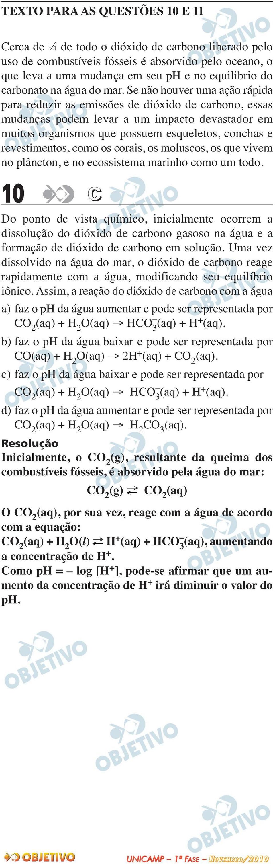 Se não houver uma ação rápida para reduzir as emissões de dióxido de carbono, essas mudanças podem levar a um impacto devastador em muitos organismos que possuem esqueletos, conchas e revestimentos,