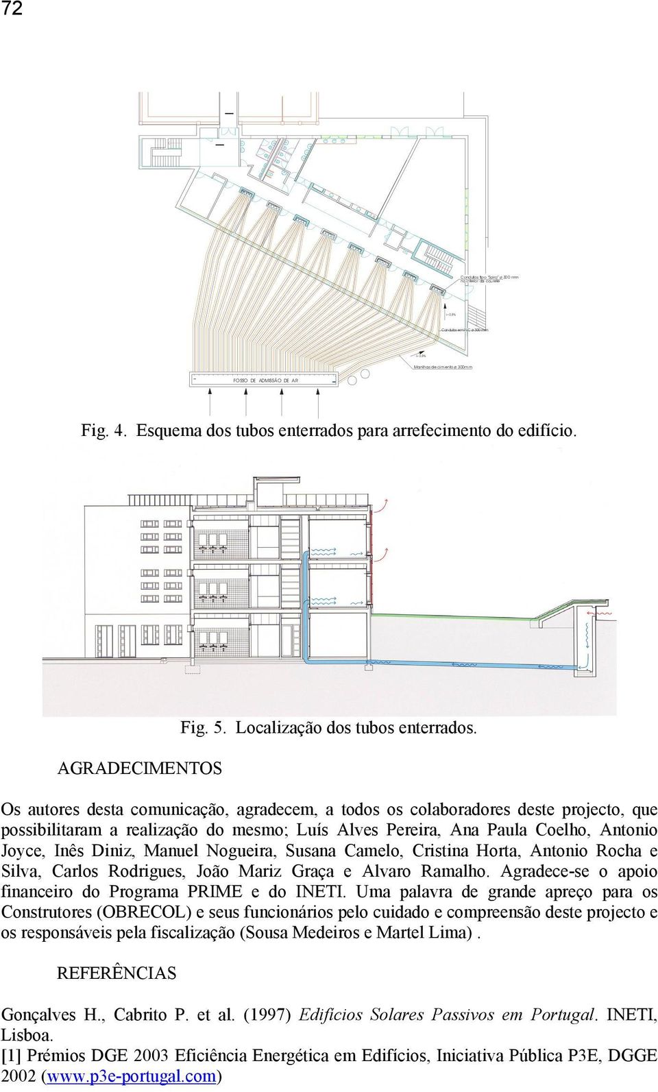 Os autores desta comunicação, agradecem, a todos os colaboradores deste projecto, que possibilitaram a realização do mesmo; Luís Alves Pereira, Ana Paula Coelho, Antonio Joyce, Inês Diniz, Manuel