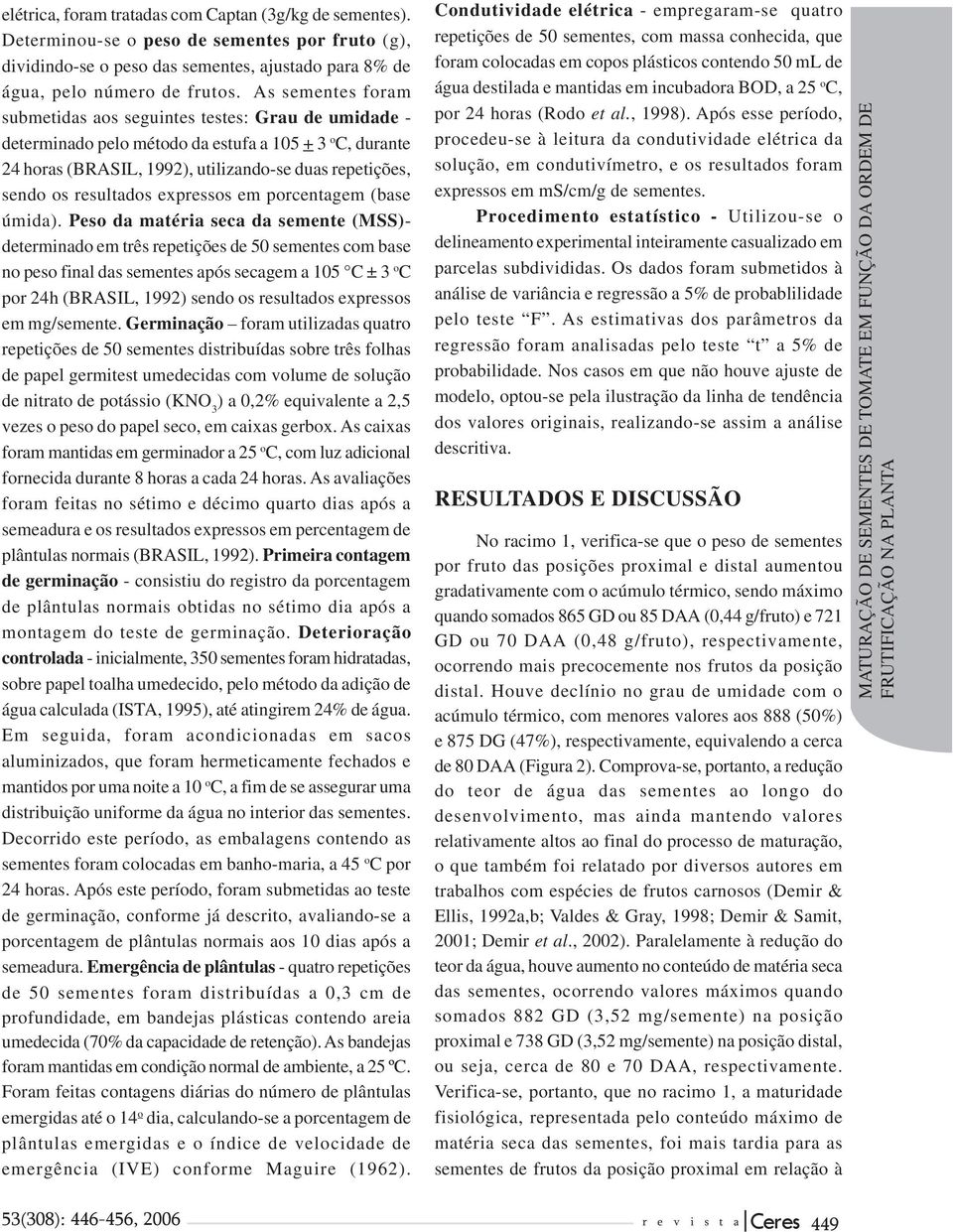 resultados expressos em porcentagem (base úmida).