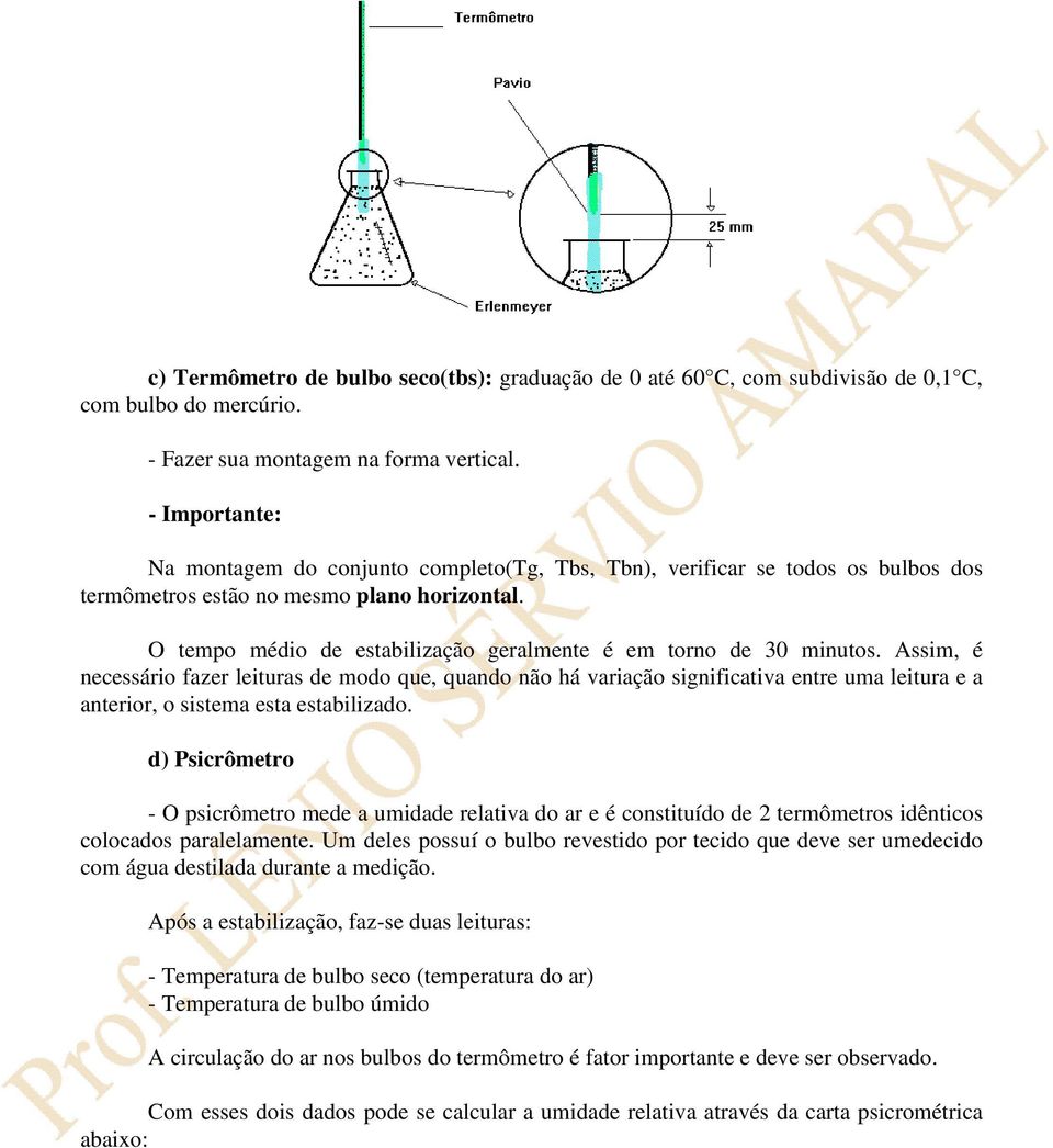 O tempo médio de estabilização geralmente é em torno de 30 minutos.