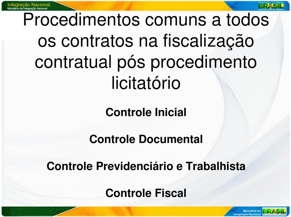 licitatório Controle Inicial Controle