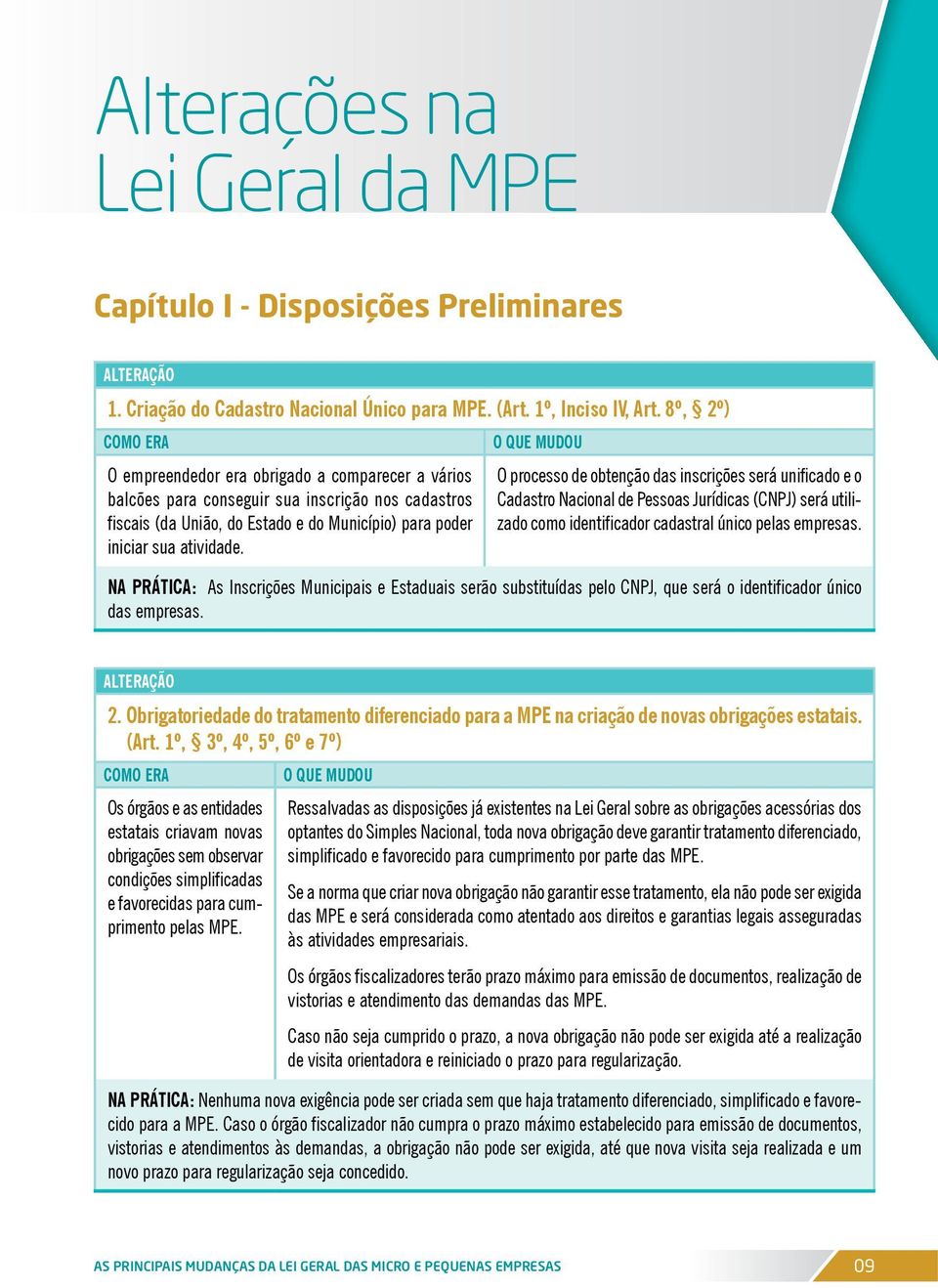 o processo de obtenção das inscrições será unificado e o Cadastro Nacional de Pessoas Jurídicas (CNPJ) será utilizado como identificador cadastral único pelas empresas.