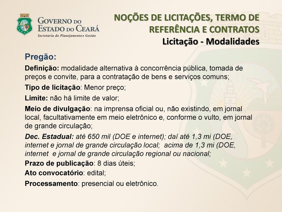 facultativamente em meio eletrônico e, conforme o vulto, em jornal de grande circulação; Dec.