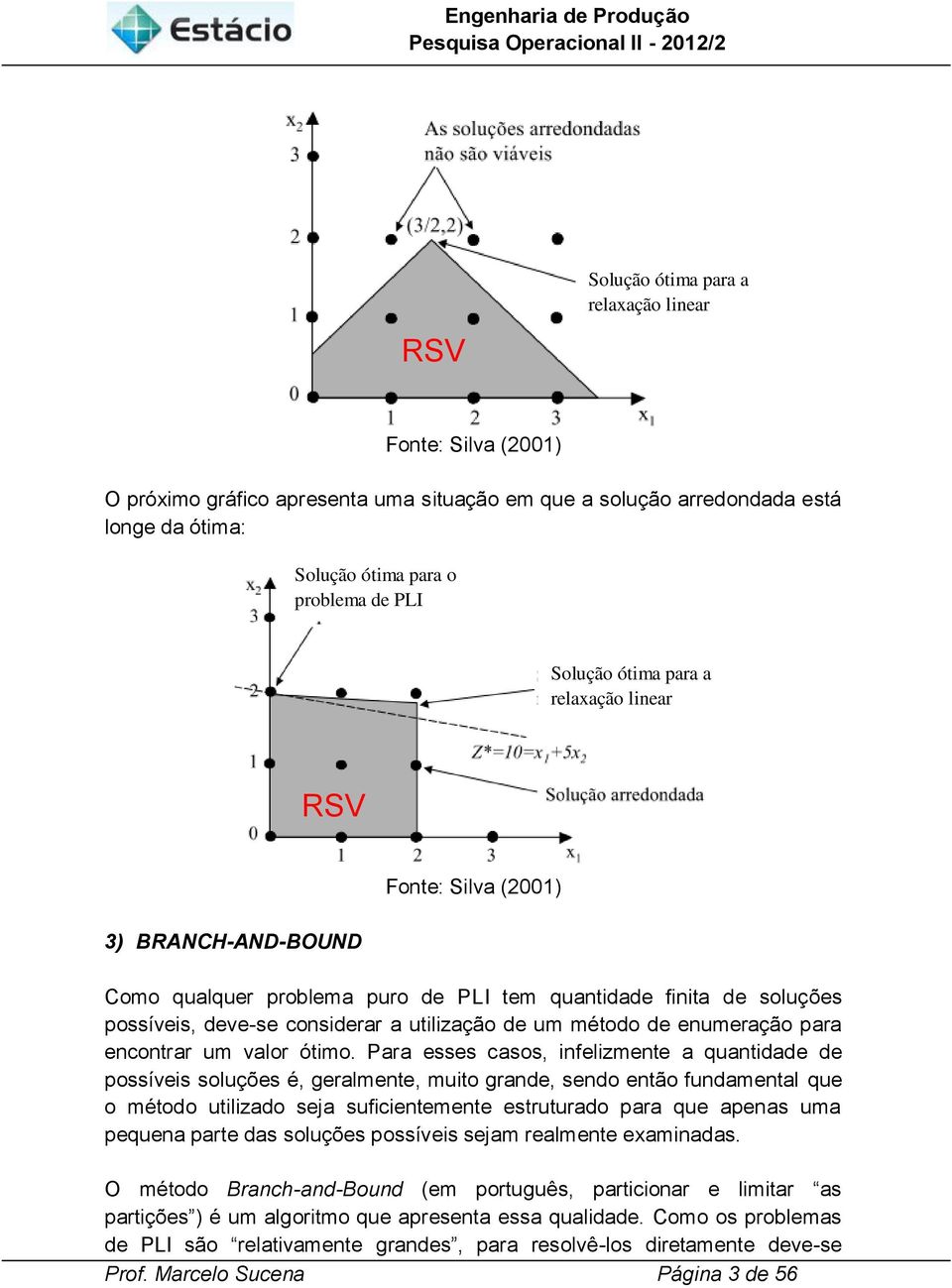 enumeração para encontrar um valor ótimo.