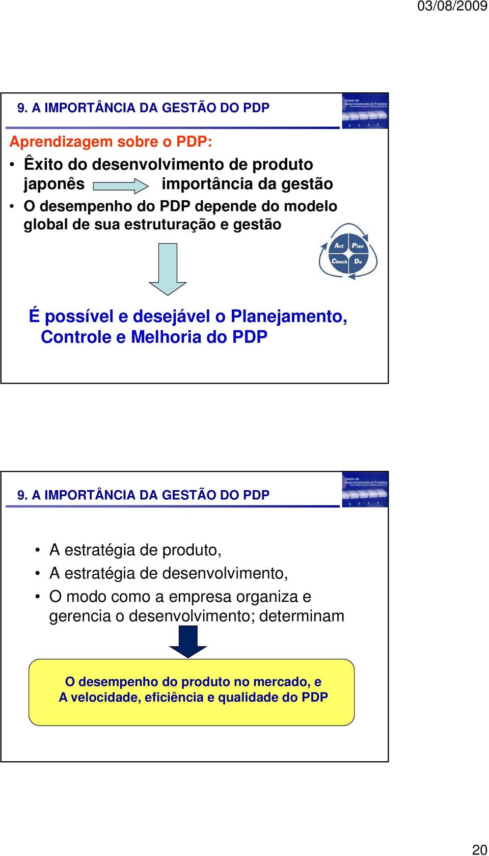 Melhoria do PDP 9.