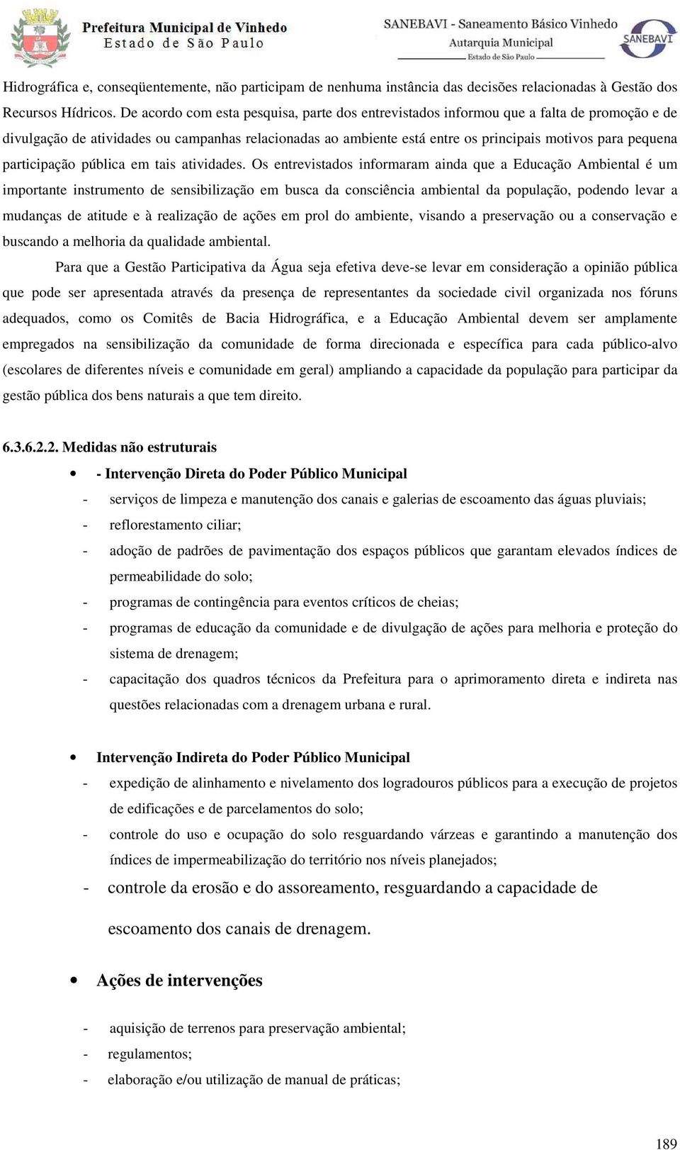 participação pública em tais atividades.