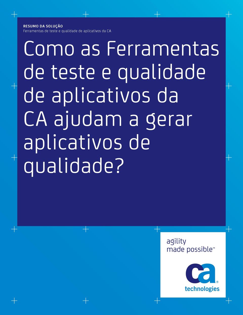 Ferramentas de teste e qualidade de