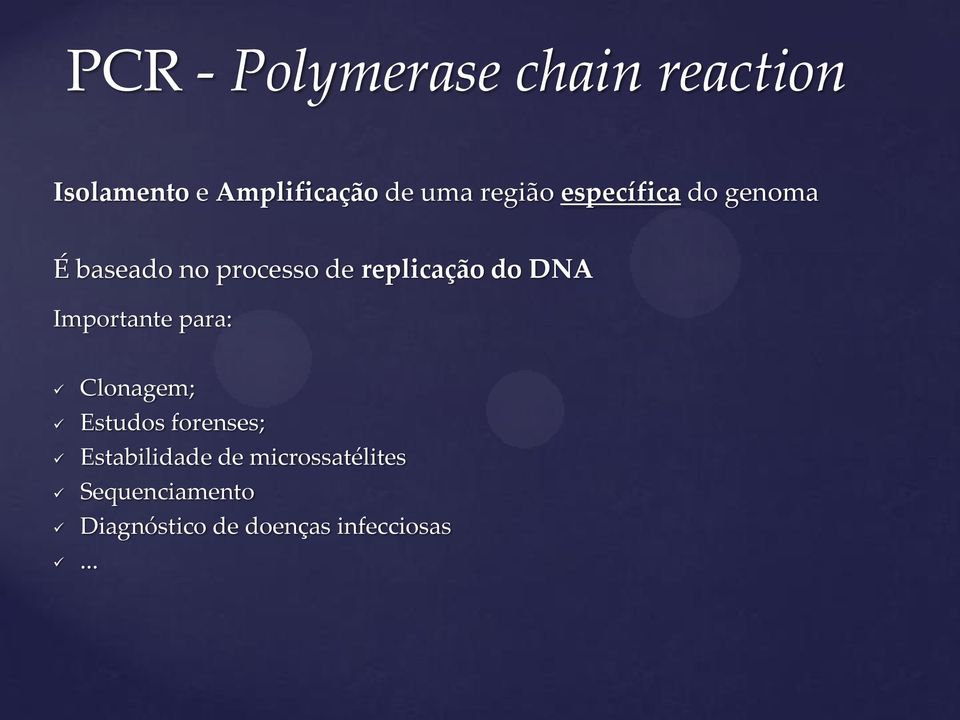 DNA Importante para:.