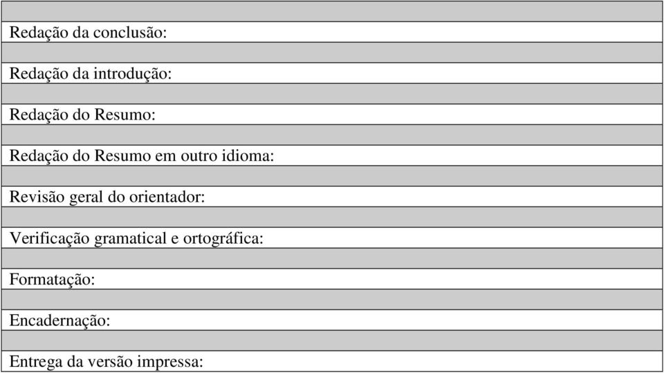 geral do orientador: Verificação gramatical e