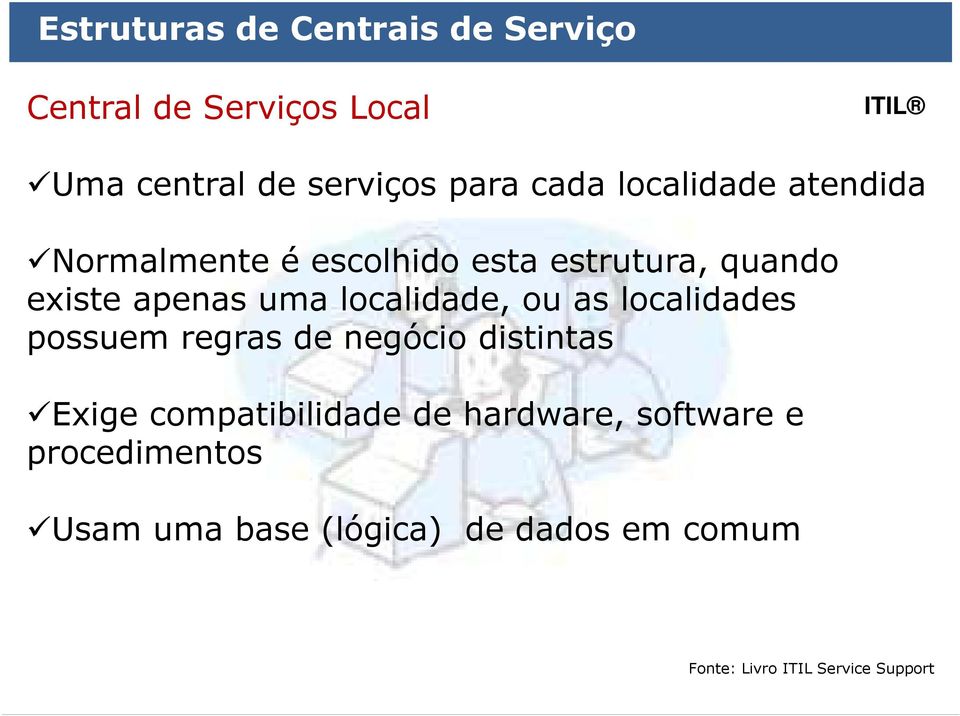 localidade, ou as localidades possuem regras de negócio distintas Exige compatibilidade de