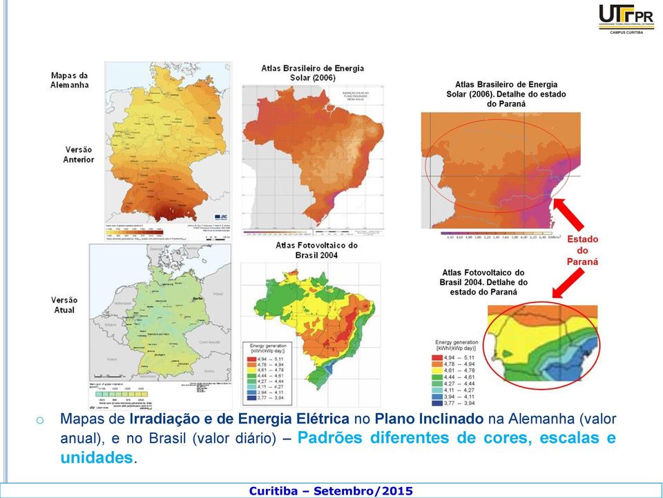 (valor anual), e no Brasil (valor diário)