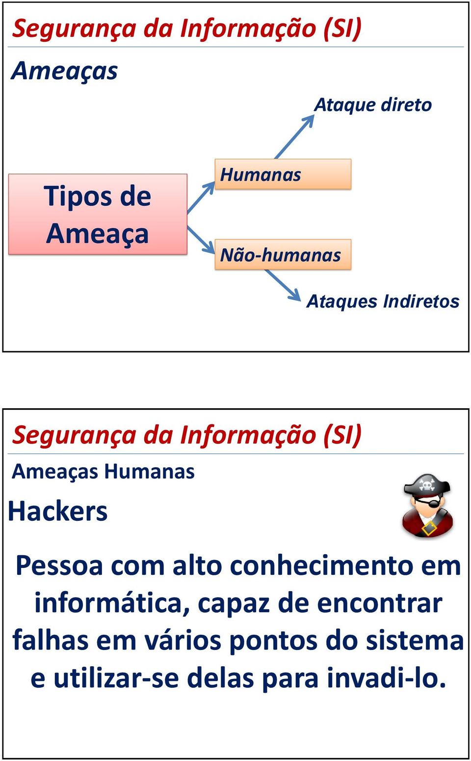 conhecimento em informática, capaz de encontrar falhas em