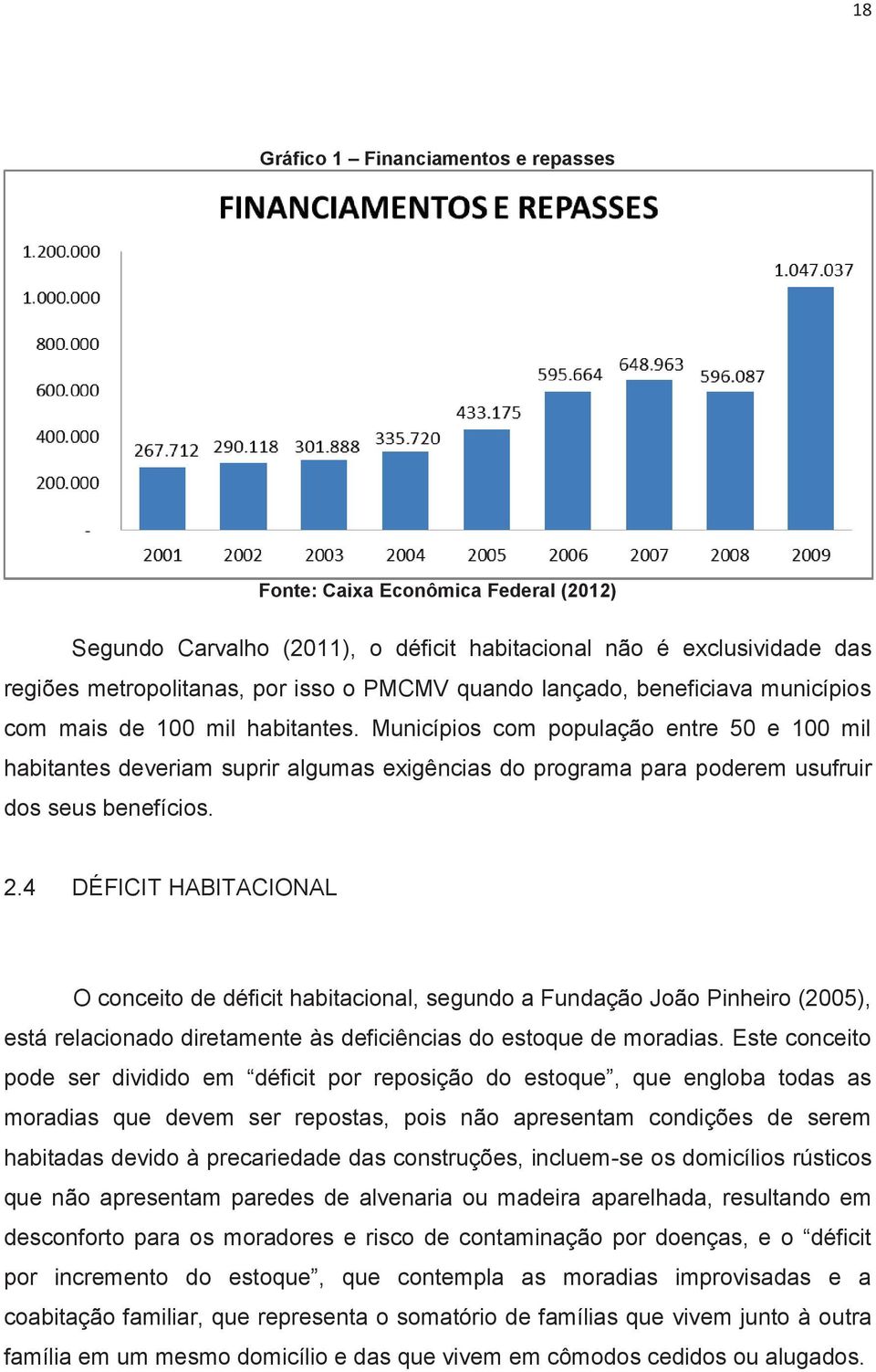 Municípios com população entre 50 e 100 mil habitantes deveriam suprir algumas exigências do programa para poderem usufruir dos seus benefícios. 2.